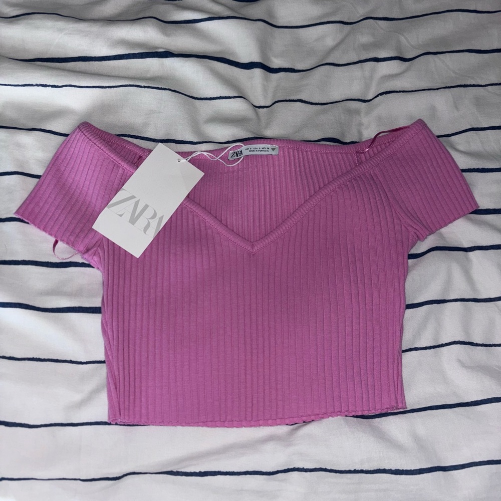 ZARA Women’s pink top